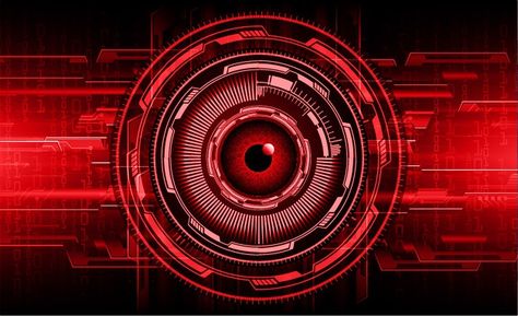 Red Technology Background, Eye Background, Red Technology, Bionic Eye, Lense Flare, Future Technology Concept, Concept Background, Tech Background, Tech Art