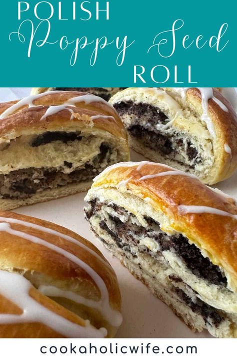 Polish Poppy Seed Roll, Poppyseed Rolls Recipe, Poppyseed Roll Recipe, Poppy Seed Roll Recipe, Poppyseed Filling, Poppyseed Roll, Poppy Seed Roll, Spring Sweets, Oatmeal Applesauce Cookies