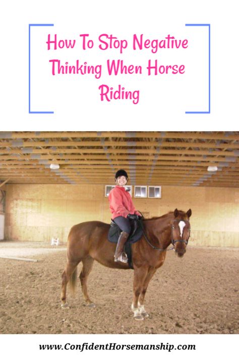 Are negative thoughts affecting your horse riding confidence? Your thoughts affect how you feel and that affects what actions you take. Learn a simple technique to be a more confident horse rider. Horse Riding Confidence, Body Connection, Horse Trainer, My Horse, Equestrian Lifestyle, Different Feelings, Mind Body Connection, Confidence Tips, Be Confident