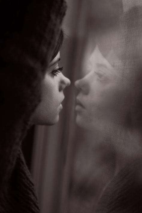 Photo Stare At Me by Tracy Parker on 500px Emotions Moodboard, Lighting Study, Believe Yourself, Window Reflection, Different Person, Art Photography Portrait, Reflection Photography, Fine Art Landscape Photography, Girls Mirror