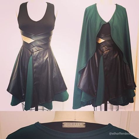 Female Loki Outfit, Loki Clothes Inspired Outfits, Loki Inspired Dresses, Loki Outfit Female, Loki Costume Female Diy, Loki Outfit Ideas, Loki Cosplay Female, Loki Costume Female, Female Loki Costume