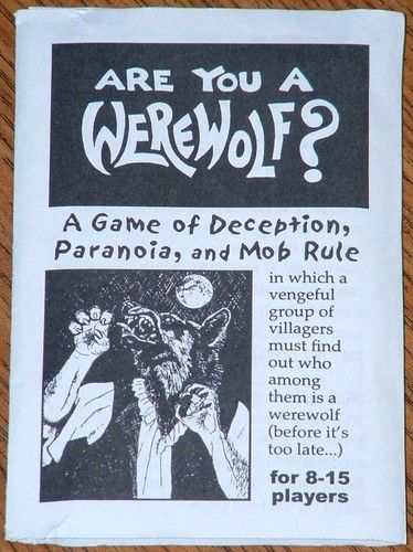 You can find directions to make your own version of this. This is a nice dark spooky party game. Horror Movie Party Games, Werewolf Themed Party, Spooky Party Games, Wolf Party Games, Werewolf Board Game, Werewolf Card Game, Werewolf Party, Werewolf Card, Eye Quiz