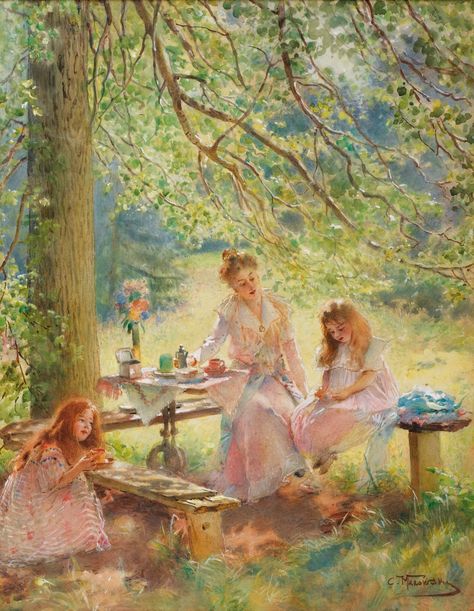 Classic Paintings, Victorian Art, Old Paintings, Aesthetic Painting, Sketchbook Inspiration, Romantic Art, Ethereal Art, Classical Art, In The Woods