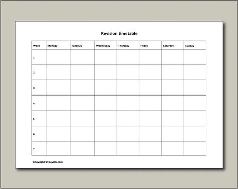 Revision timetable, template, online, free, GCSE, blank, printable, exam, studying Gcse Revision Timetable, Revision Timetable Template, Study Timetable Template, Business Proposal Examples, Revision Planner, Writing A Business Proposal, Revision Timetable, Study Schedule Template, School Powerpoint Templates