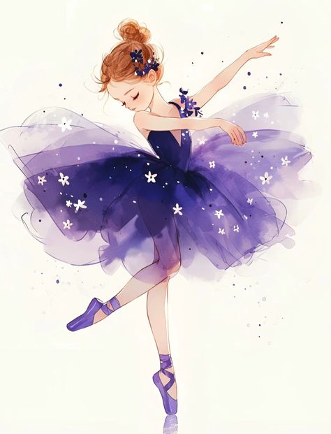 Ballet Illustration, Dance Artwork, Ballerina Drawing, Baby Illustration, Cartoon Wall, Amazing Drawings, Cute Cartoon Drawings, Dance Pictures