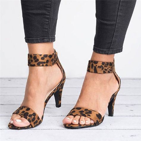 Leopard High Heels, Heels Collection, Casual High Heels, Ankle Strap Sandals Heels, Party Heels, Zipper Heels, Mid Heel Sandals, Wedding Shoes Heels, Spike Heels