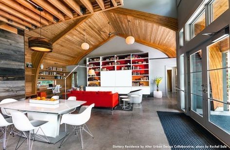 Trend to watch - Modern, knotty Western Red Cedar ceilings - Real Cedar Diy Projects Plans, Smooth Concrete, Sauna Design, Cedar Shingles, Upstairs Bedroom, Modern Western, Wood Works, Living Room Remodel, Rustic Living Room