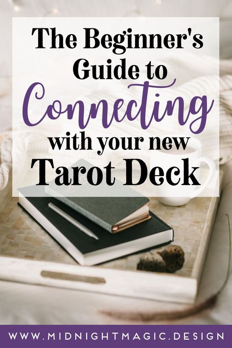 Tarot Tips Bond With Tarot Deck, New Tarot Deck Tips, Connect With Tarot Deck, How To Bond With Tarot Deck, How To Connect With Your Tarot Deck, Bonding With Tarot Deck, Tarot Bonding, Tarot Tricks And Tips, Tarot Tricks