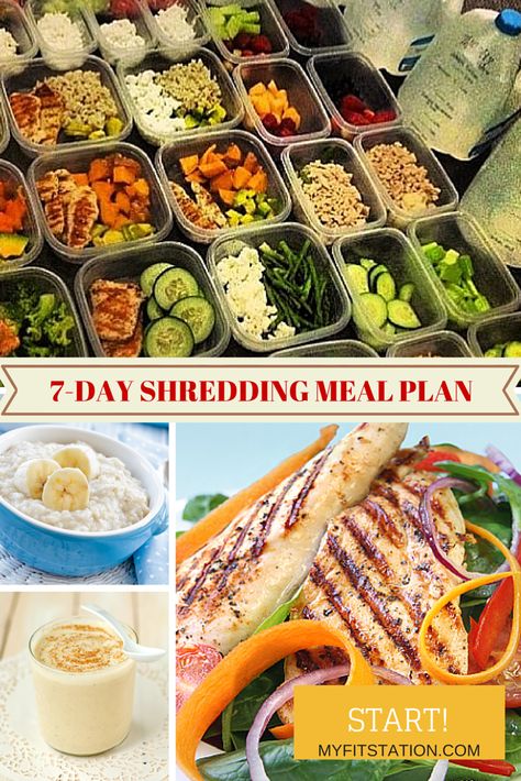 7-day Shredding & Fat Burning Meal Plan - www.myfitstation.com #fitness #mealplan #fatloss Fat Burning Meal Plan, Breakfast Low Carb, Sport Nutrition, Fitness Plan, Arm Fat, Fat Workout, Diet Vegetarian, Fat Loss Diet, Idee Pasto Sano