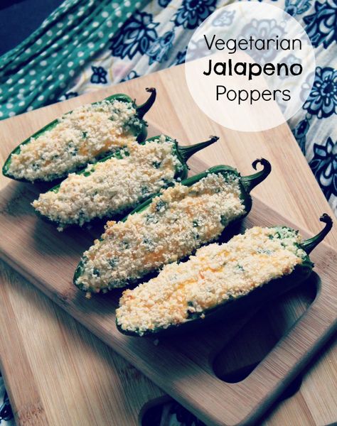 Vegetarian Jalapeno Poppers | How to be awesome on $20 a day Vegetarian Jalapeno Poppers, Spicy Cheese, Jalapeno Recipes, Stuffed Zucchini, Best Party Food, Awesome Recipes, Recipes Vegan, Jalapeno Poppers, Be Awesome