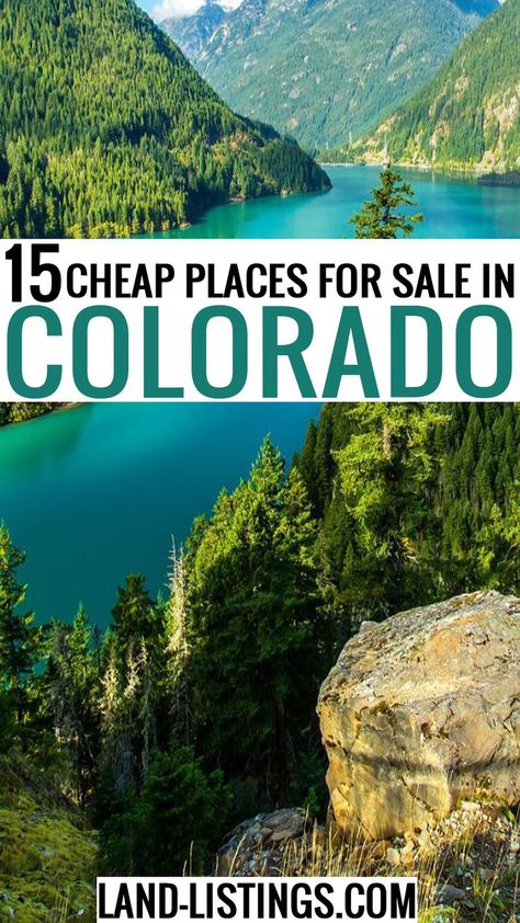 15 Cheap Places For Sale In Colorado | Colorado Living Ideas | Best Places To View In Colorado Buy Land Cheap, Colorado Homestead, Cheap Land For Sale, Realestate Investing, Cheap Land, Colorado Cabins, Colorado Trail, Colorado Living, Cabins For Sale