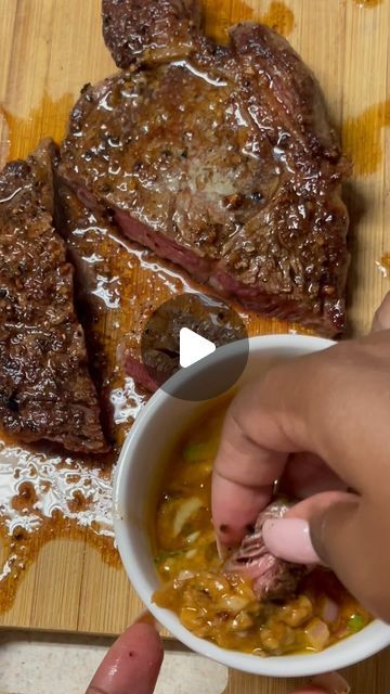 Houston, TX Caterer on Instagram: "Recipe from @boydbrown3 😋

#cowboybutter #ribeye #steakdinner #steaksauce #houstoncatering" Butter Mixes, Homemade Marinades, Cowboy Butter, Busy Mom Recipes, Seafood Salad Pasta, Ribeye Steak Recipes, Kids Recipe, Instagram Recipes, Recipes Beef