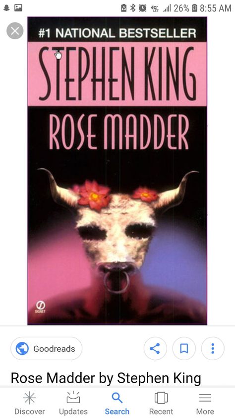 Rose Madder, Red Books, Stephen King, Book Collection, Red Roses, Movie Posters, Books, Film Posters