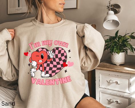 All The Single Ladies, Single Ladies, Retro Valentines, Valentine Gift, Clean Cut, Single Women, Cut And Style, Heavy Fabric, Crew Neckline