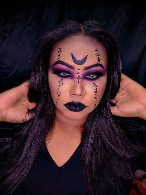 Voodoo Makeup Woman, Voodoo Makeup, Viking Makeup, Demon Makeup, Princess Makeup, Halloween Makeup Pretty, Witch Makeup, Face Paint Makeup, Halloween 2023