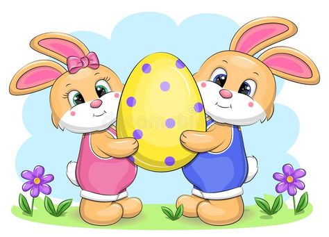 Egg Yellow, Cute Easter Bunny, Vintage Spring, Yellow Background, Easter Spring, Blue Background, Blue Backgrounds, Happy Easter, Easter Bunny