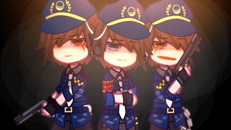 Police Officer Outfit Gacha Club, Police Gacha Club Outfit, Gacha Spiderman Outfit, Gacha Club Police Outfit Ideas, Gacha Soldier Outfit, Gacha Life Police Outfit, Gacha Police Outfit, Prison Outfit, Detective Outfit