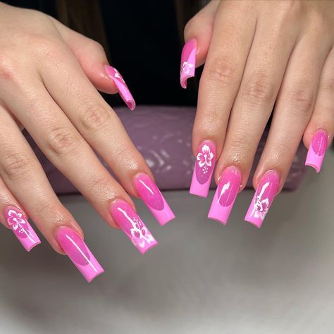 Vacation Nails Coffin, Kylie Nails, Overlay Nails, Gel Acrylic Nails, Work Nails, Simple Acrylic Nails, Long Acrylic Nails Coffin, Acrylic Nails Coffin Pink, Vacation Nails