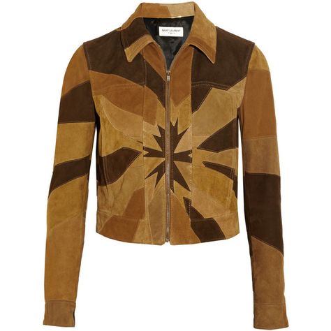 Saint Laurent Patchwork suede jacket (€4.005) ❤ liked on Polyvore featuring outerwear, jackets, coats, coats & jackets, tops, brown, yves saint laurent, brown jacket, zip jacket and zipper jacket Tan Suede Jacket, Saint Laurent Shirt, Saint Laurent Jeans, Cool Coats, Tan Jacket, Brown Suede Jacket, Patchwork Jacket, Brown Jacket, Vogue Fashion