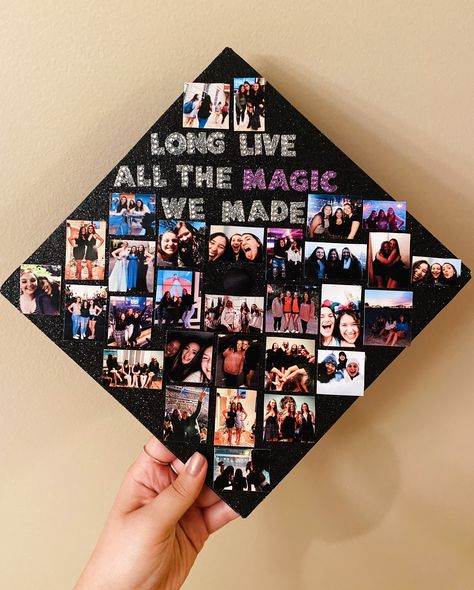 #taylorswift #gradcaps #gradcapdecorations Cap Ideas Graduation, Graduation Cap Pictures, Grad Cap Ideas, Grad Hats, Caps Ideas, Creative Graduation Caps, Senior Things, College Grad Cap Ideas, Grad Cap Decorated