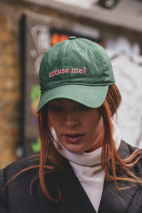 cap | caps | hat | hats | Baseball cap | green | pink | excuse me | new | casual | weekend | travel | streetwear | streetstyle | holiday | present | christmas | autumn | winter | fall | sporty | accessories | accessory | accessorise | women | womens | retro | look | looks | idea | ideas | outfit | outfits | style | styles | trend | trends | trending | tik tok | insta | instagram | lunch | brunch | shopping | coffee | friends | work | aesthetic | photo | city | London | walk | cafe | inspiration Pink Cap Outfit, Caps Aesthetic, Cute Hat Outfits, Hailey Bieber And Kendall Jenner, Baseball Cap Outfit, Cap Outfit, Pink Cap, Vintage Cap, Baseball Women