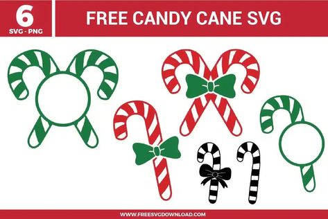 Candy Cane Free SVG Files | Free SVG Download Printable Candy Cane, Christmas Svg Files Free, Candy Cane Svg, Disney Easter, Unique Christmas Decorations, Free Candy, Free Svg Files, Christmas Svg Files, Christmas Candy Cane