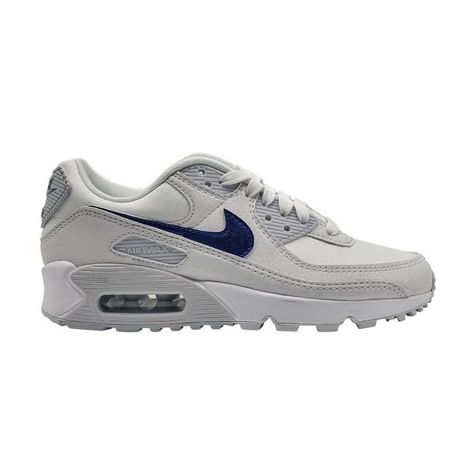 Nike Womens Air Max 90 Leather White Blue Sneaker Running Shoes Size 5.5 Brand: Nike Department: Womens Color: White Size: 5.5 Type: Athletic Style: Sneaker Style Code: Pattern: Solid Closure: Lace Up Features: Sneaker Size: Womens 5.5 Condition: New Without Box Nwob Womens Air Max 90, Air Max 90 Leather, Nike Clothes, Air Max 90 Women, Womens Basketball Shoes, Sneaker Style, Black And White Sneakers, Nike Shoes Air Max, Athletic Style