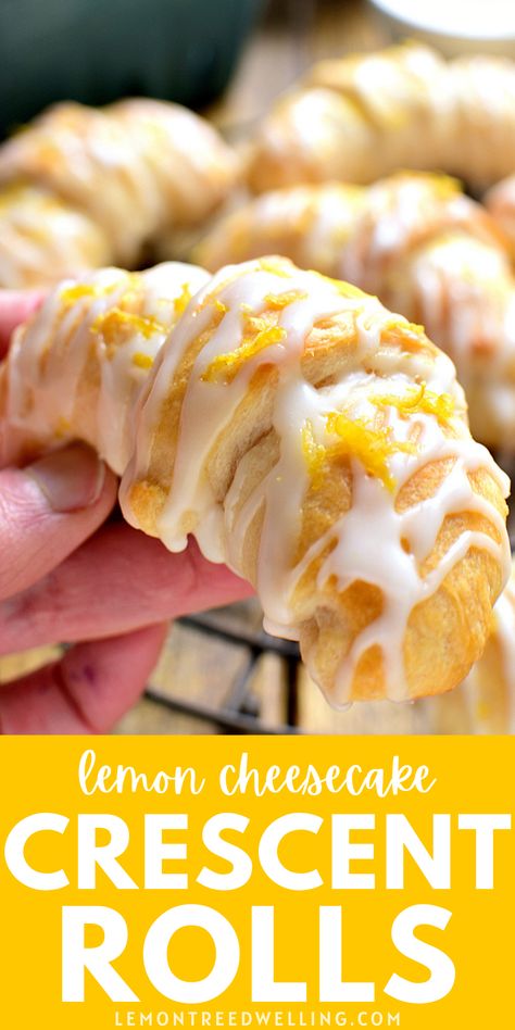 Cheesecake Crescent Rolls, Crescent Roll Recipes Dessert, Crescent Roll Dessert, Crescent Roll Cheesecake, Crescent Recipes, Breakfast Sweets, Crescent Roll Recipes, Brownie Bites, Crescent Roll