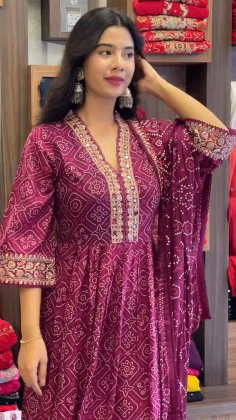 FashionGoals #IndianFashion #BandhaniPrint #EthnicWear #KurtiLove #DupattaSet #TraditionalChic #WomensFashion #VibrantStyles #ShopNow #ElegantOutfits #Fashionista Happy Chemicals, Outfit Ideas 2024, Bandhani Dress, Stylish Kurtis Design, Summer Outfits 2024, Fashion Outfit Ideas, Simple Kurti Designs, Long Kurti Designs, Stylish Short Dresses