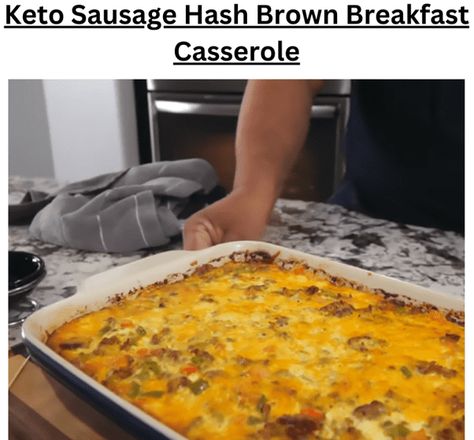 Keto Sausage Hash Brown Breakfast Casserole - EASY KETO RECIPES Breakfast Hashbrown Recipes, Sausage Hash Brown Breakfast Casserole, Breakfast Enchiladas Casserole, Hash Brown Breakfast Casserole, Sausage Hashbrown Breakfast Casserole, Hash Brown Breakfast, Migraine Diet, Keto Sausage, Sausage Hash