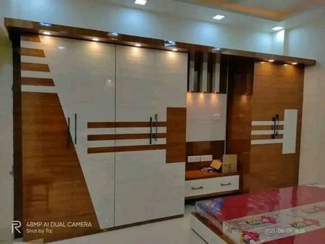 Ply Bed Design, Slide Wardrobe, Wardrobe Laminate, Colorful Bedroom Design, Laminate Design, Wardrobe Laminate Design, Lcd Panel Design, Wall Wardrobe, Wall Wardrobe Design