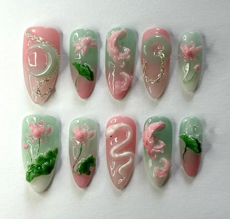 Trendy Summer Nails, Lily Nails, Hippie Nails, Really Cute Nails, Nail Swag, Kawaii Nails, Trendy Nail Design, Manicure Y Pedicure, Funky Nails