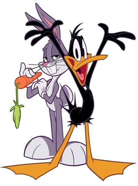 Roadrunner And Coyote, Bugs X Daffy, Bugs Bunny And Daffy Duck, Looney Tunes Wallpaper, Warner Bros Cartoons, New Looney Tunes, Duck Drawing, Adult Stickers, Disney Princess Cartoons