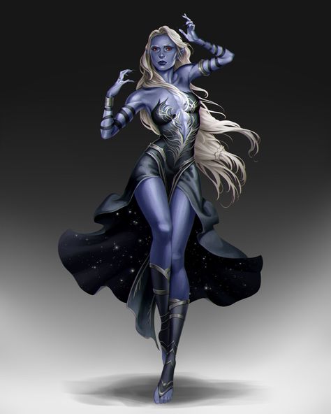 Eso Dark Elf, Drow Female, Priestess Art, Pathfinder Rpg Characters, Dnd Bard, Half Drow, Characters Female, Dnd Elves, Character Commission