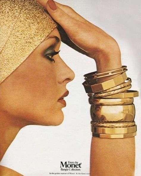 Mode Disco, 70s Accessories, Jewellery Advertising, 1970s Jewelry, 70s Jewelry, 70s Glam, 70s Inspired Fashion, Christie Brinkley, 70s Disco