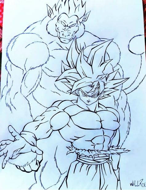 Goku Ultra Instinct Sketch, Vegeta Drawing, Dbz Drawings, Goku Drawing, Naruto Sketch Drawing, Dragon Ball Painting, Dragon Ball Super Artwork, Dragon Ball Art Goku, Anime Drawing Books