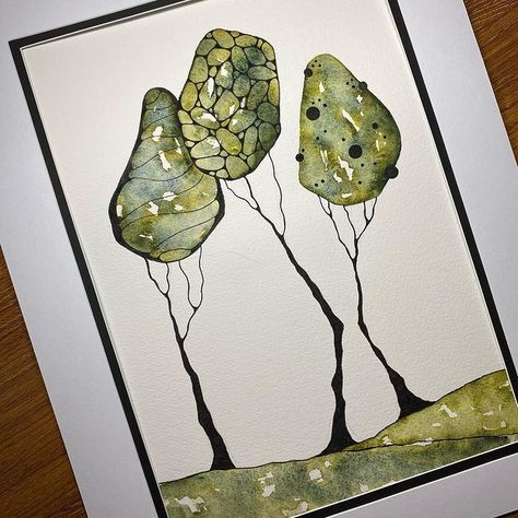 Polly Bennett (@artful_wings) • Instagram photos and videos Polly Bennett, Draw Plants, Watercolour Botanical, Abstract Ideas, Artistic Ideas, Watercolor Blog, Water Colours, Collage Ideas, Quirky Art