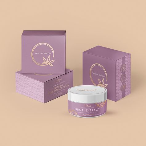 Soap Boxes Packaging, Cream Product Design, Cosmetics Box Design, Cosmetic Packaging Design Luxury Beauty Products, Packaging Cosmetic Design, Skincare Box Design, Purple Packaging Design, Cosmetic Packaging Design Luxury, Cream Packaging Design