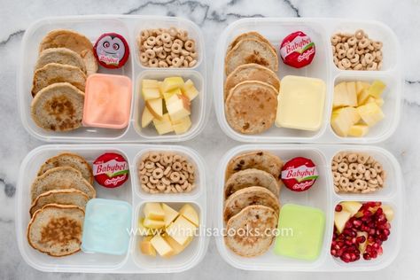 Chocolate chip pancakes Healthy Kid Lunches, Sack Lunches, Homemade Cheese Pizza, Asian Peanut Sauce, Homemade Instant Oatmeal, Non Sandwich Lunches, Lunch Ideas For Kids, Box Hacks, 21 Day Fix Extreme