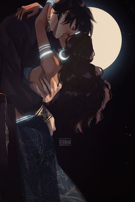 The Moon, A Couple, Moon, Art