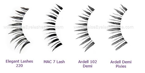 false eyelashes dupes_elegant lashes 220_mac 7_ardell 102_demi pixies Eye Bag Remedies, Eye Sparkle, Mac Eyelashes, Eye Bags Makeup, Eyelash Brands, Eye Brows, Eyelashes Mascara, What Am I, Eye Bags