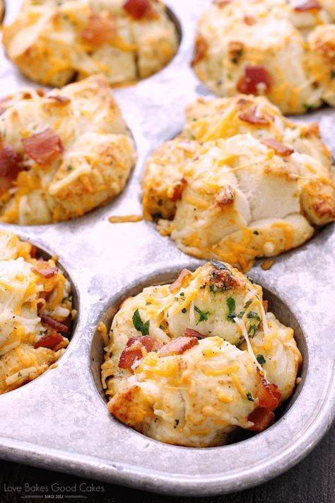 Cheddar Bacon Ranch Biscuits, Pull Apart Rolls, Bacon Biscuits, Space Cadet, Bacon Ranch, Muffin Tins, Muffin Tin, Pull Apart, Breakfast Brunch Recipes