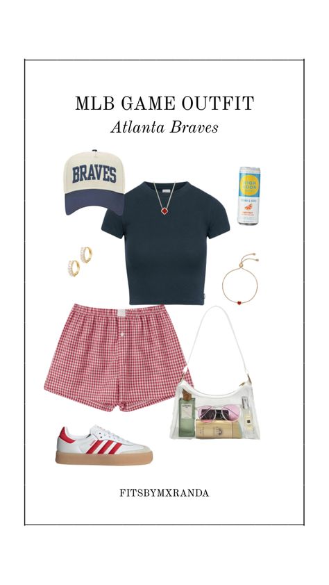 Atlanta braves outfit | LTK IN BIO #outfitinspo #outfit #baseball #atlantabraves Atlanta Outfits, Atlanta Braves Outfit, Clothing Co, Atlanta Braves, Aesthetic Clothes, Atlanta, Fashion Inspo, Baseball, Wardrobe