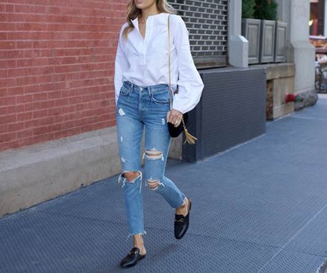 Mule Outfits Women Summer, How To Style Mules Work, Black Mules Outfit Spring, Loafer Mules Outfit Work, How To Wear Mules With Jeans, Black Loafer Mules Outfit, Hermes Oz Mule Outfit, Sam Edelman Mules Outfit, How To Wear Mules Outfits