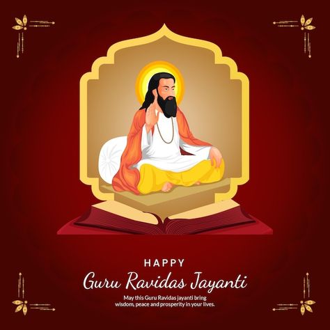 Happy guru ravidas jayanti banner design... | Premium Vector #Freepik #vector #indian-god #lord #hindu-god #indian-traditional Guru Ravidas Jayanti, Ravidas Jayanti, Good Morning Coffee Gif, Coffee Gif, Indian God, Banner Template Design, Good Morning Coffee, Hindu God, Indian Traditional