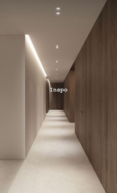 Stair Hallway Lighting, Modern House Lighting Interior, Led Lights Hallway, Corridors Design Home, Led Hallway Lighting, Modern House Lighting, Hallway Design Ideas, Lighting Hallway, Corridor Design