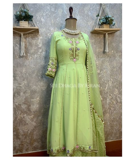 Introducing our new hand embroidered frock suit , perfect for special occasions. This elegant outfit features meticulously embroidery on high quality fabric , blending traditional craftsmanship with contemporary style. For more information call or WhatsApp at :- +919780769723 We offer worldwide shipping and outfits can be customised in any color of your choice. Our store is located at Opposite Khalsa College, Chheharta Road, Amritsar. Link 🔗 in bio. Designed by:- @sui_dhaga_by_kiran... Khalsa College, Frock Suit, Suit Design, Boutique Dress Designs, Handwork Embroidery Design, Boutique Dress, Blue Peach, Embroidery Suits, Indian Fashion Dresses