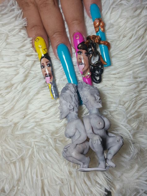 Cardi Nails, Cardi B Nails, Dope Makeup, Current Fashion, Cardi B, Good Old, Glow Up?, Nails, Makeup