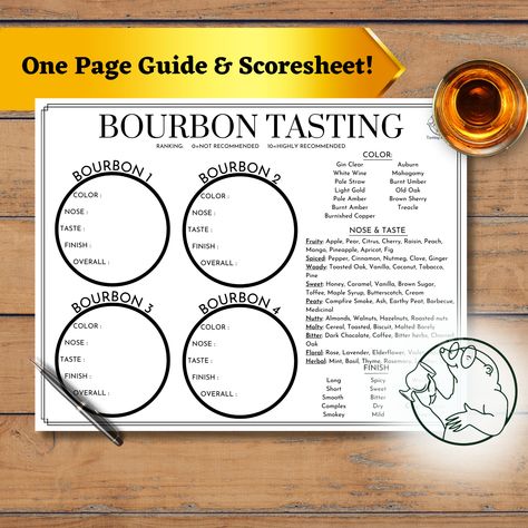 Bourbon Party, Bourbon Tasting, Honey Caramel, Fall Games, Whisky Tasting, Whiskey Bar, Tasting Party, The Expert, Mocktails