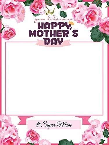 Mothers Day Frame Template, Happy Mother's Day Photo Frame, Mothers Day Frame, Mother's Day Frame, Mothers Day Card Template, Diwali Drawing, Mother's Day Party, Pastel Pink Wallpaper, Happy Mothers Day Images